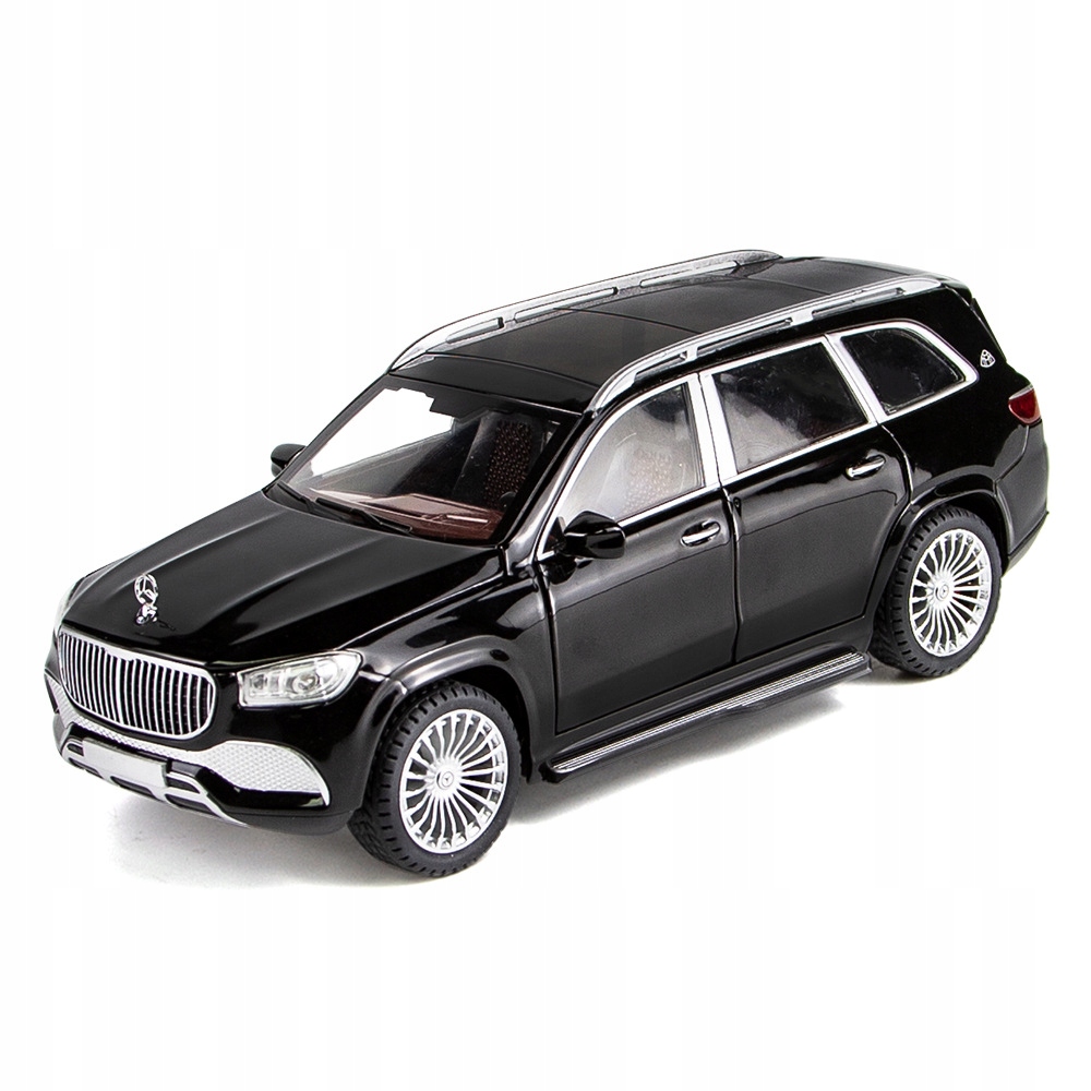 1:24-GLS600 model auta pre deti, kov, CE, svietiaci, 1:24